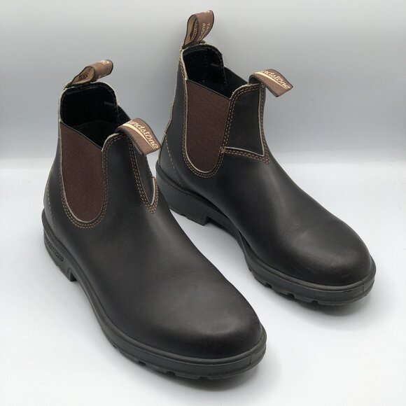 Blundstone Chelsea Boot Mens Size AU 7.5 US 8.5 #500 Stout Brown Leather Pull On - Picture 7 of 15